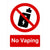 No Vaping Sign