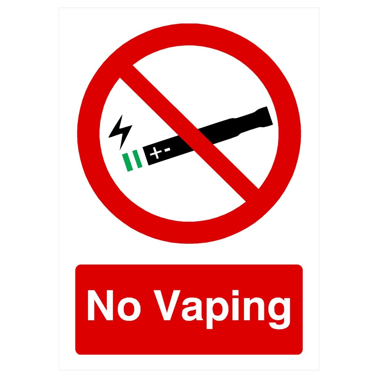 No Vaping Sign