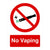 No Vaping Sign