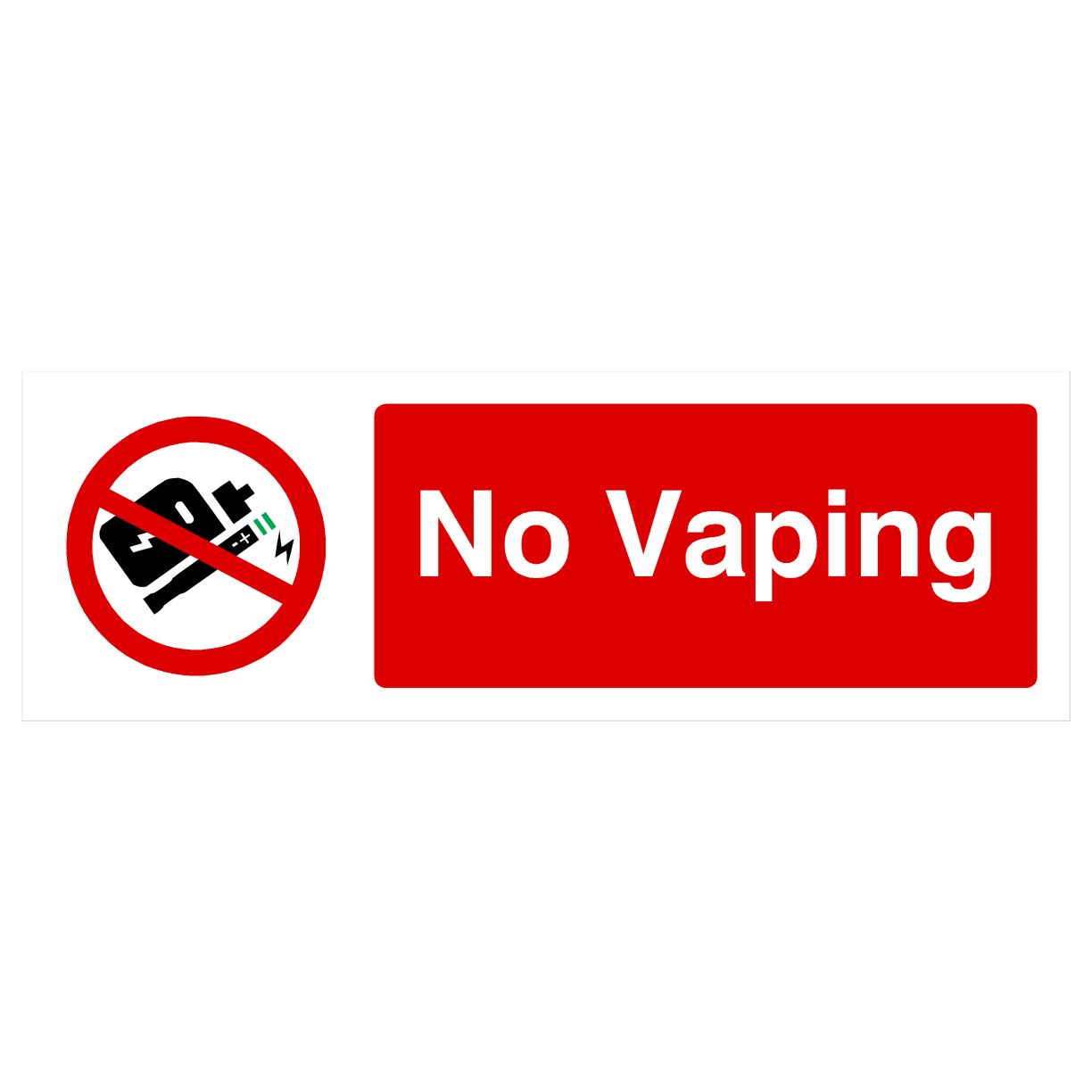 No Vaping Sign