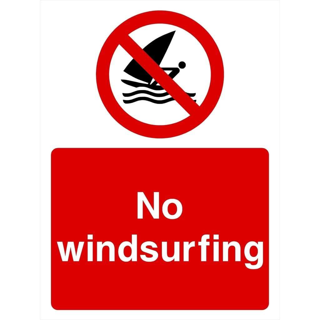 No Windsurfing Sign