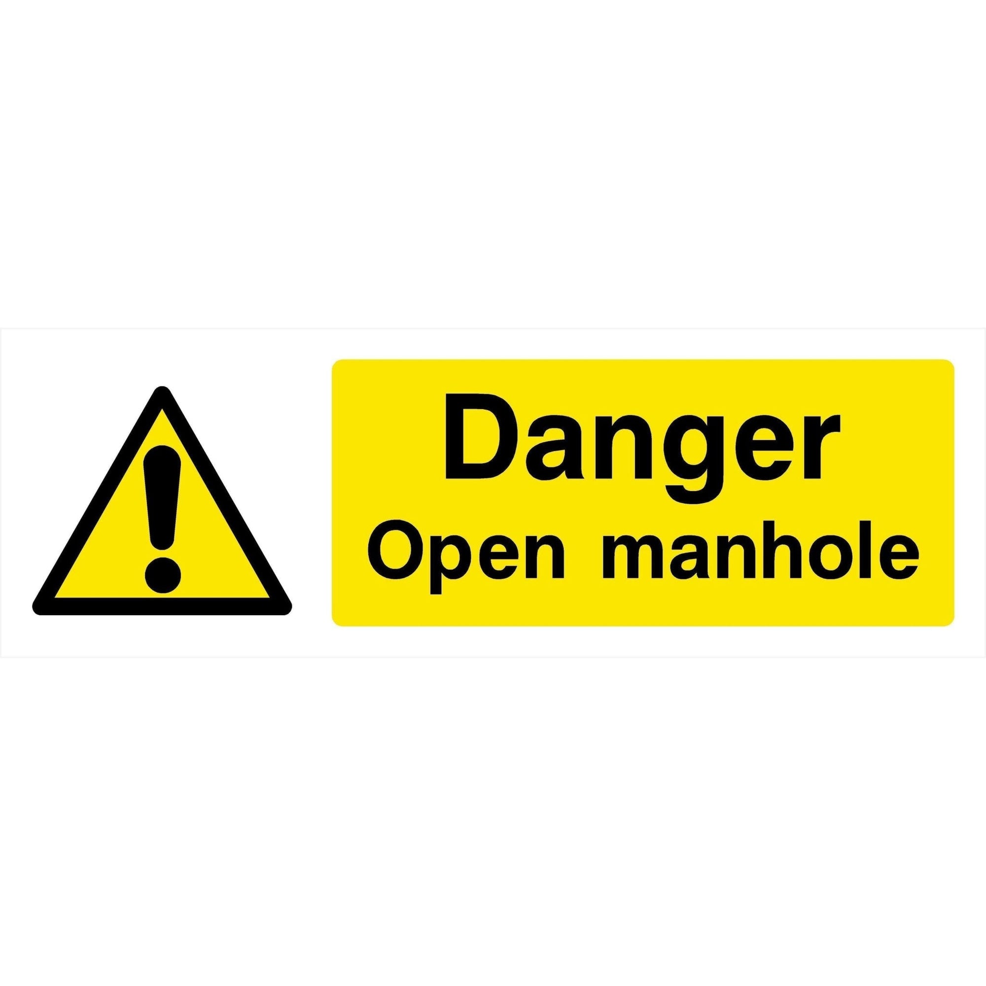 Open Manhole Sign