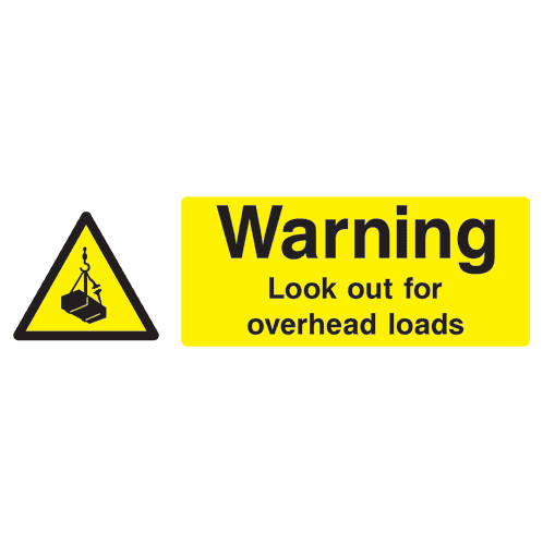 Overhead Loads Sign