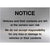 Parking Disclaimer Sign in Brushed Silver