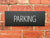 Parking Sign Midnight Black Landscape