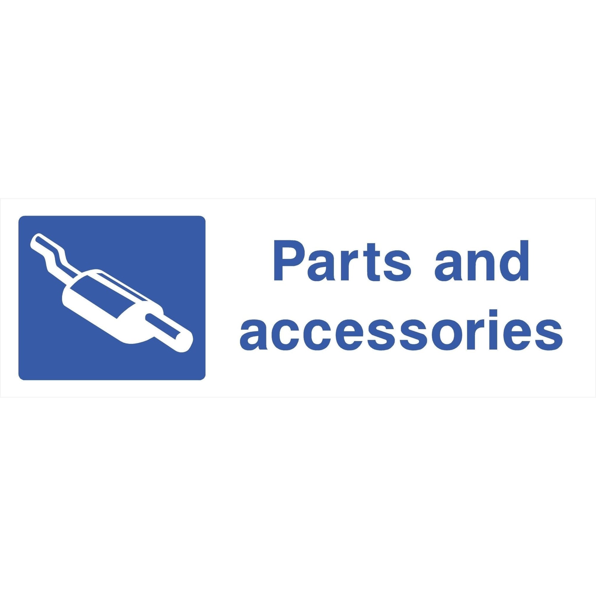 Parts And Accessories Sign