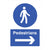 Pedestrians Right Arrow Sign