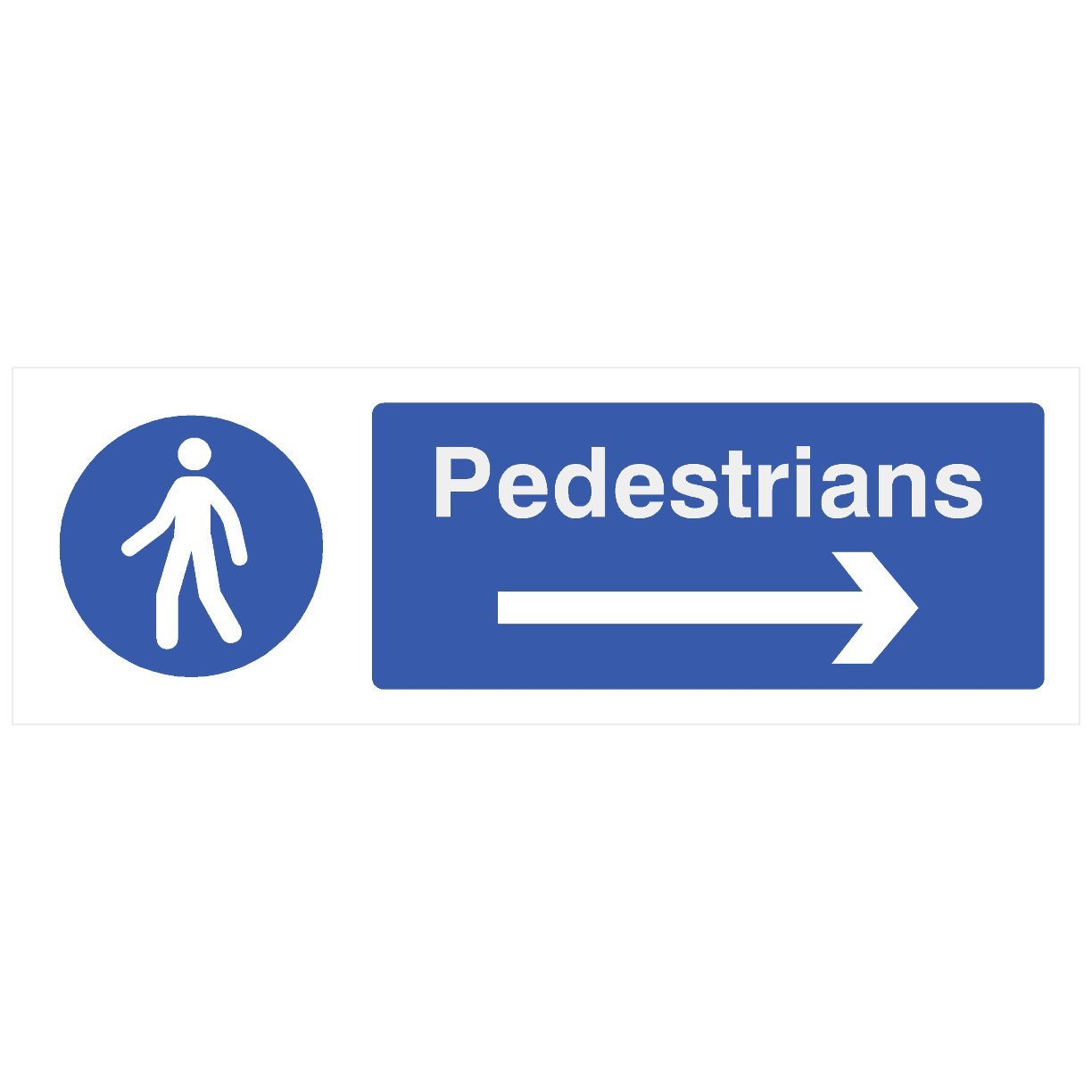 Pedestrians Right Arrow Sign Landscape