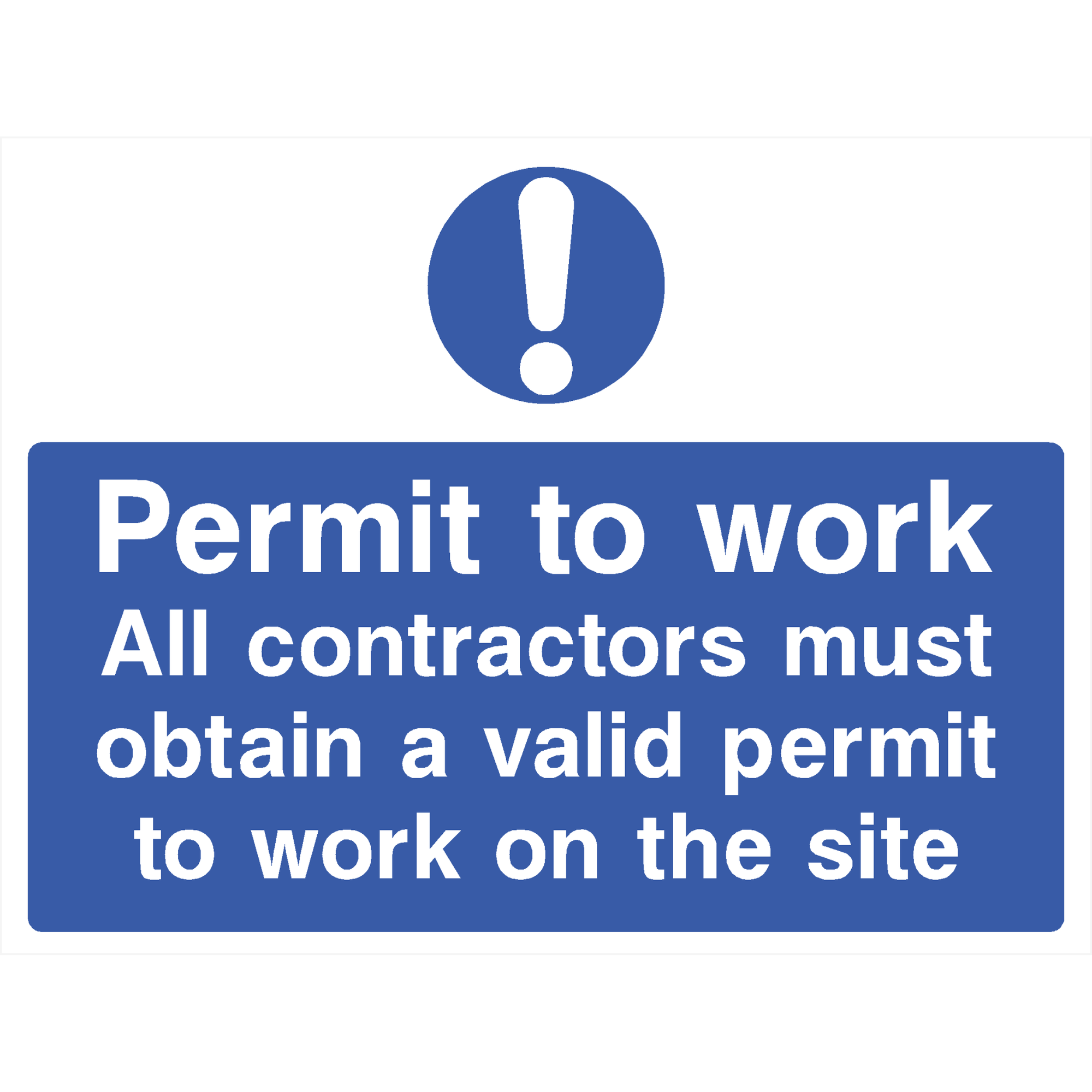 Permit To Work Sign