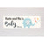 Personalised Baby Shower Banner - Cute Elephant