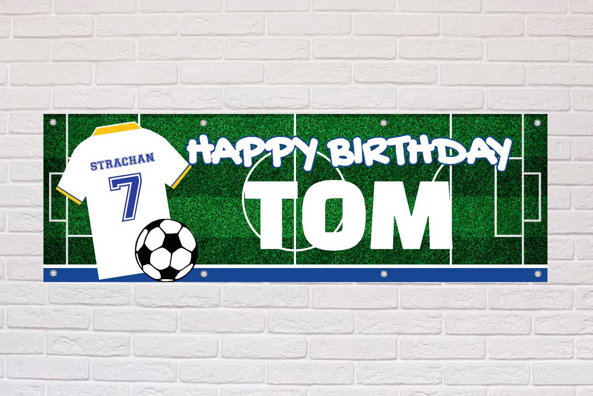 Personalised Birthday Banner | All White