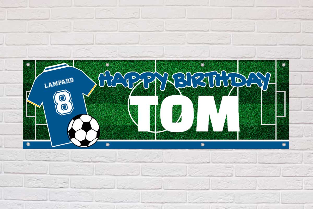 Personalised Birthday Banner | Blue London