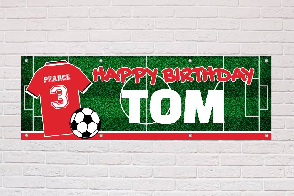 Personalised Birthday Banner | Red Forest