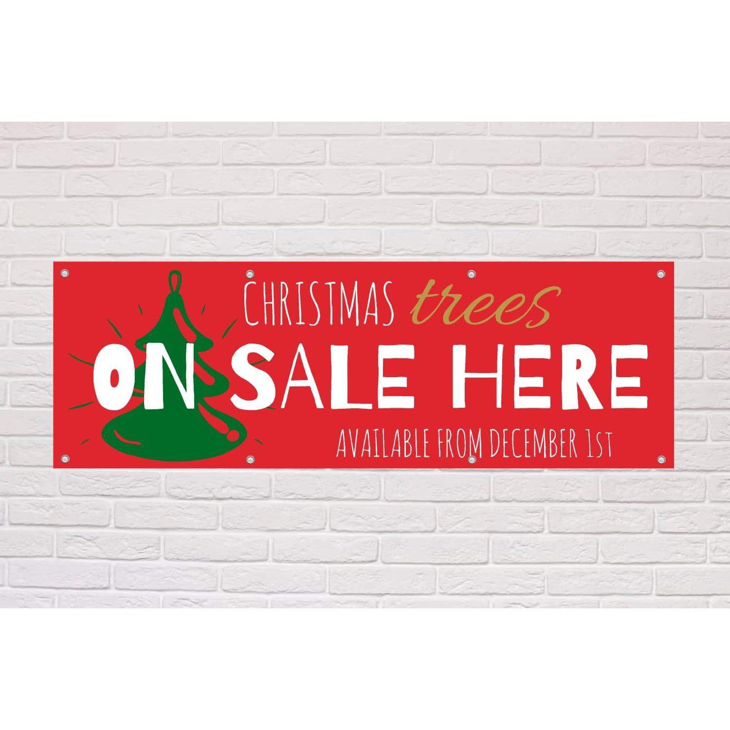 Personalised Christmas Trees On Sale Here Banner