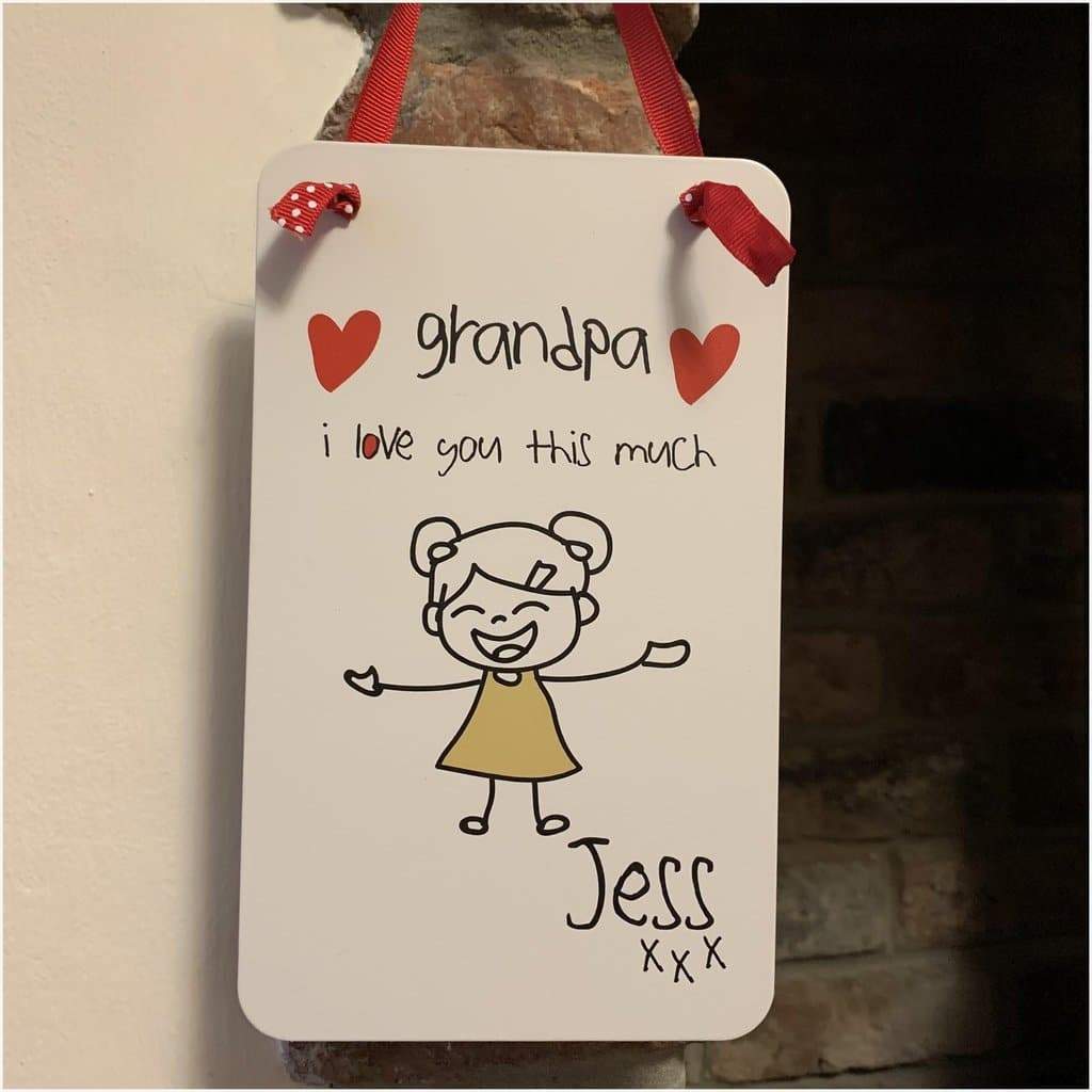 Personalised I Love You This Much Little Girl Sign