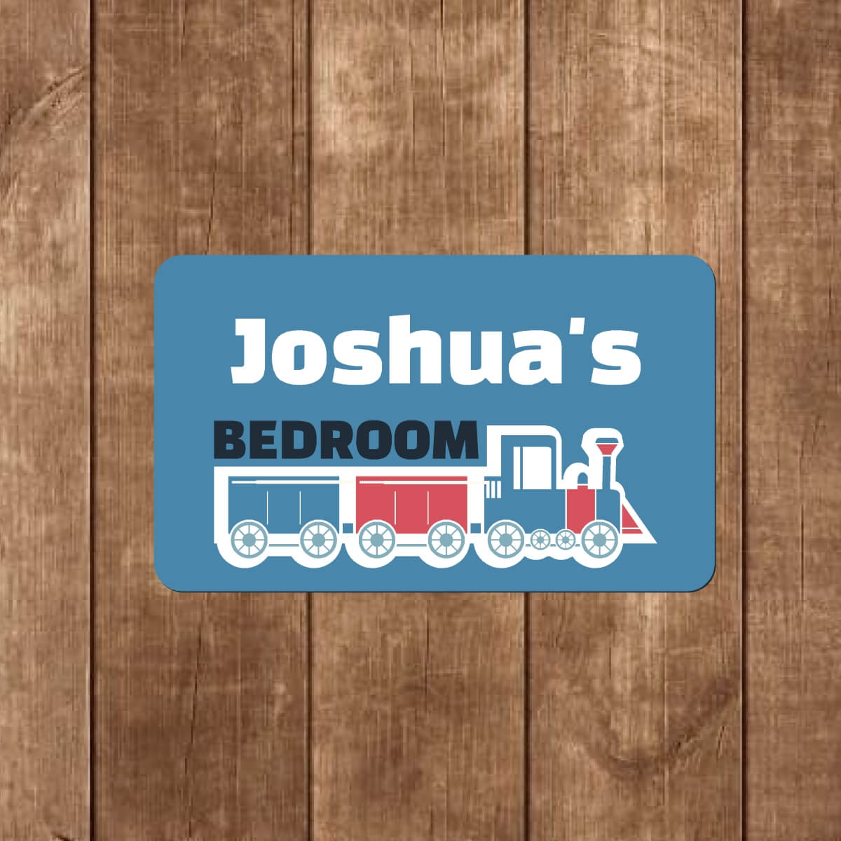 Personalised Kid's Door Sign | Toy Train