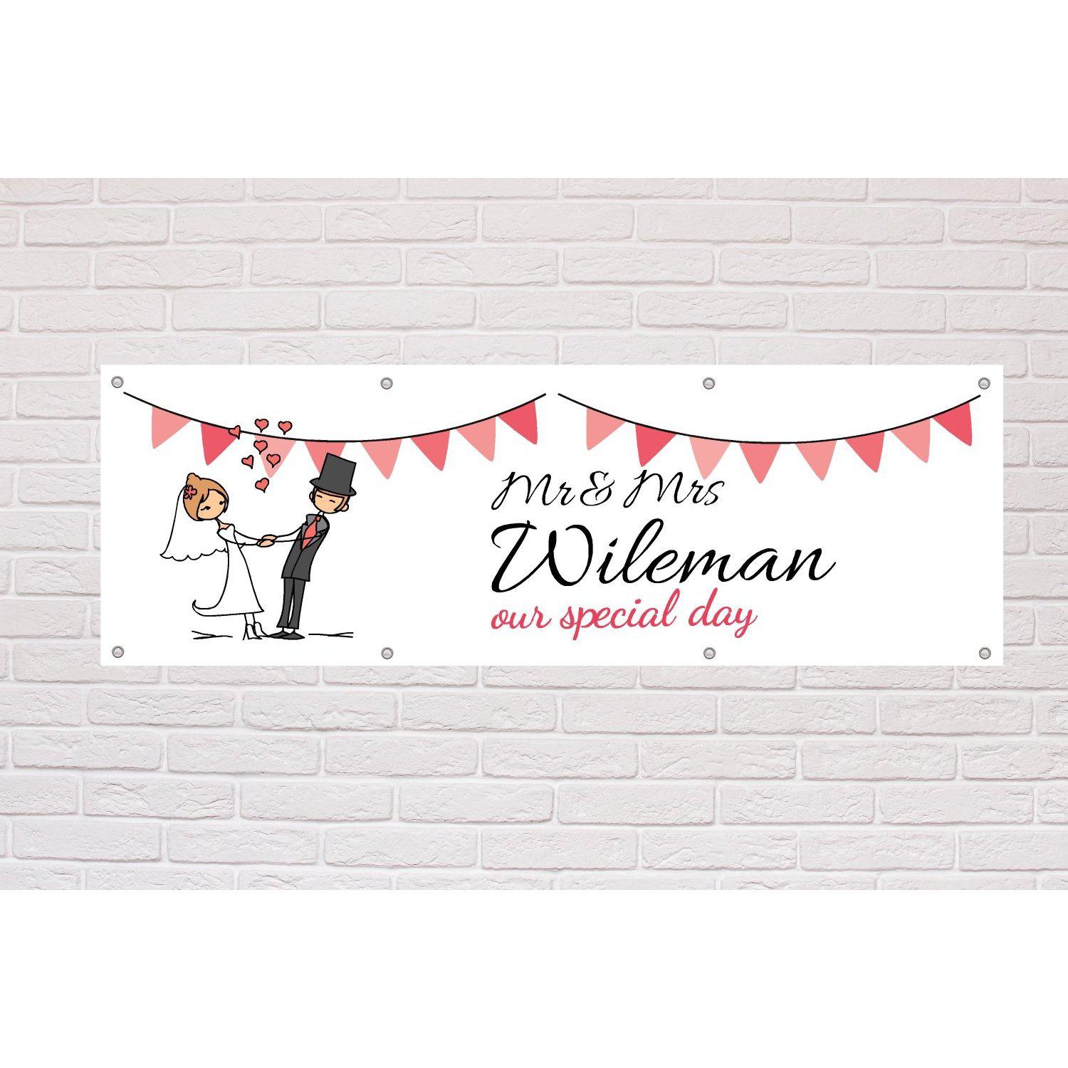 Personalised Our Special Day Wedding banner