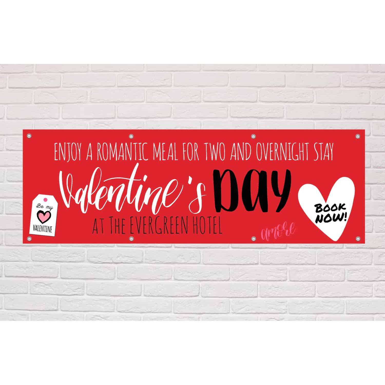 Personalised Valentine's Day Hotel Offer Banner