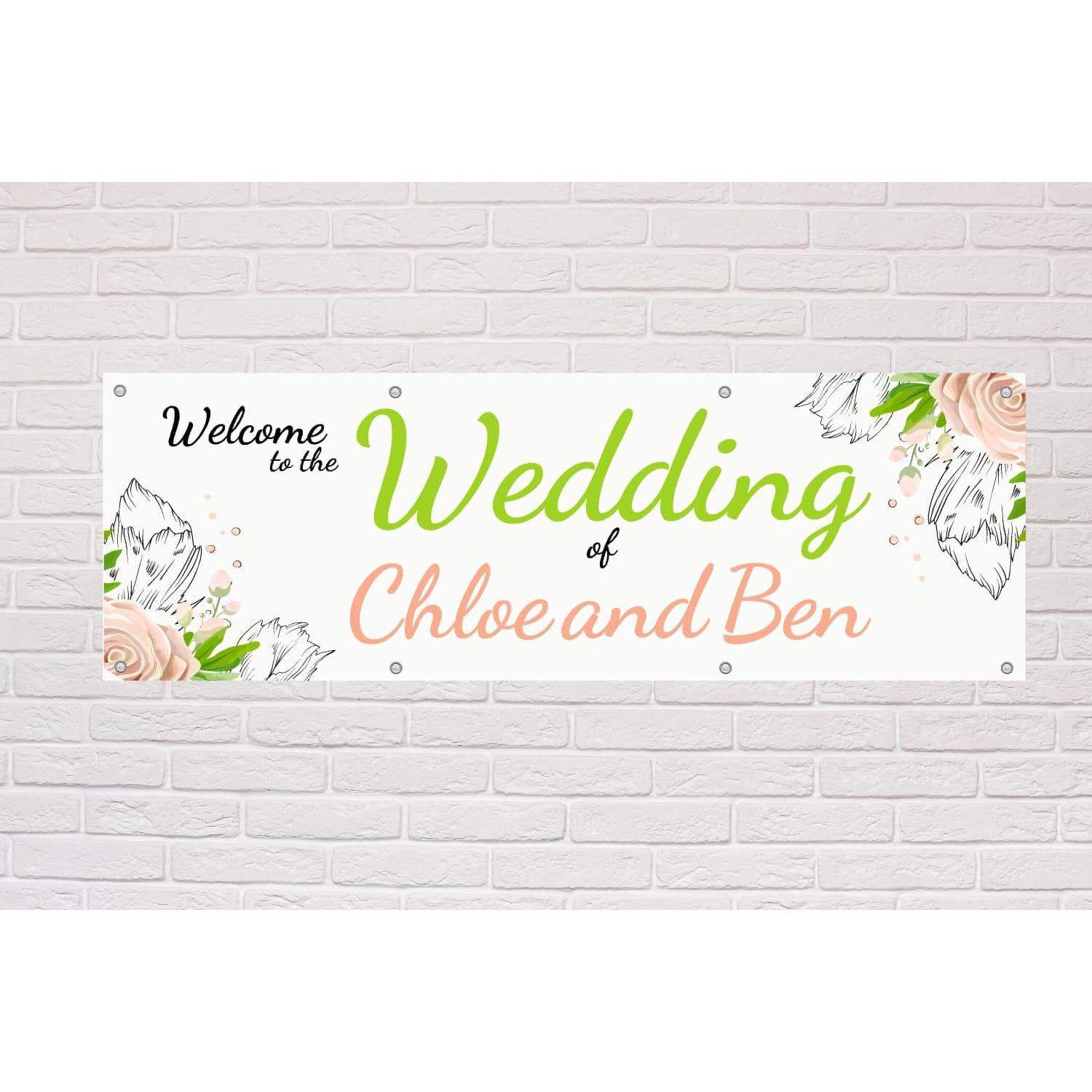 Personalised Welcome to The Wedding banner