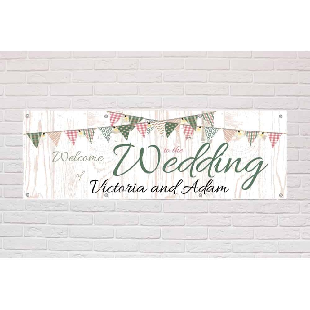 Personalised Welcome to the Wedding Banner | Bunting Theme