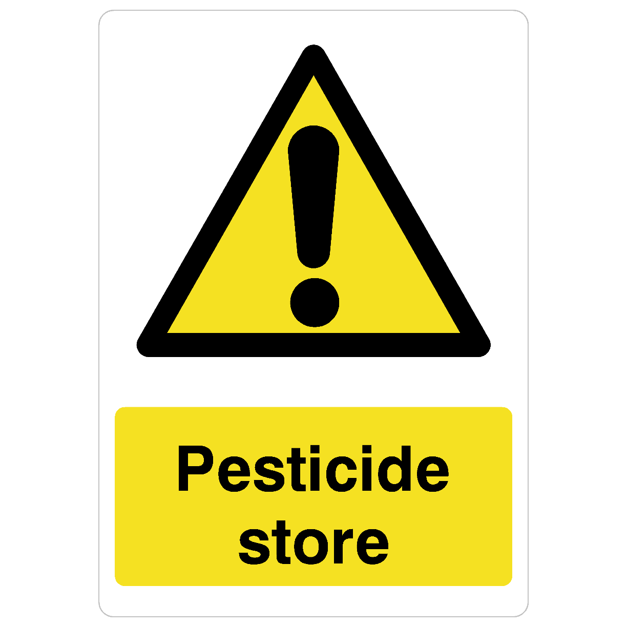 Pesticide Store Sign