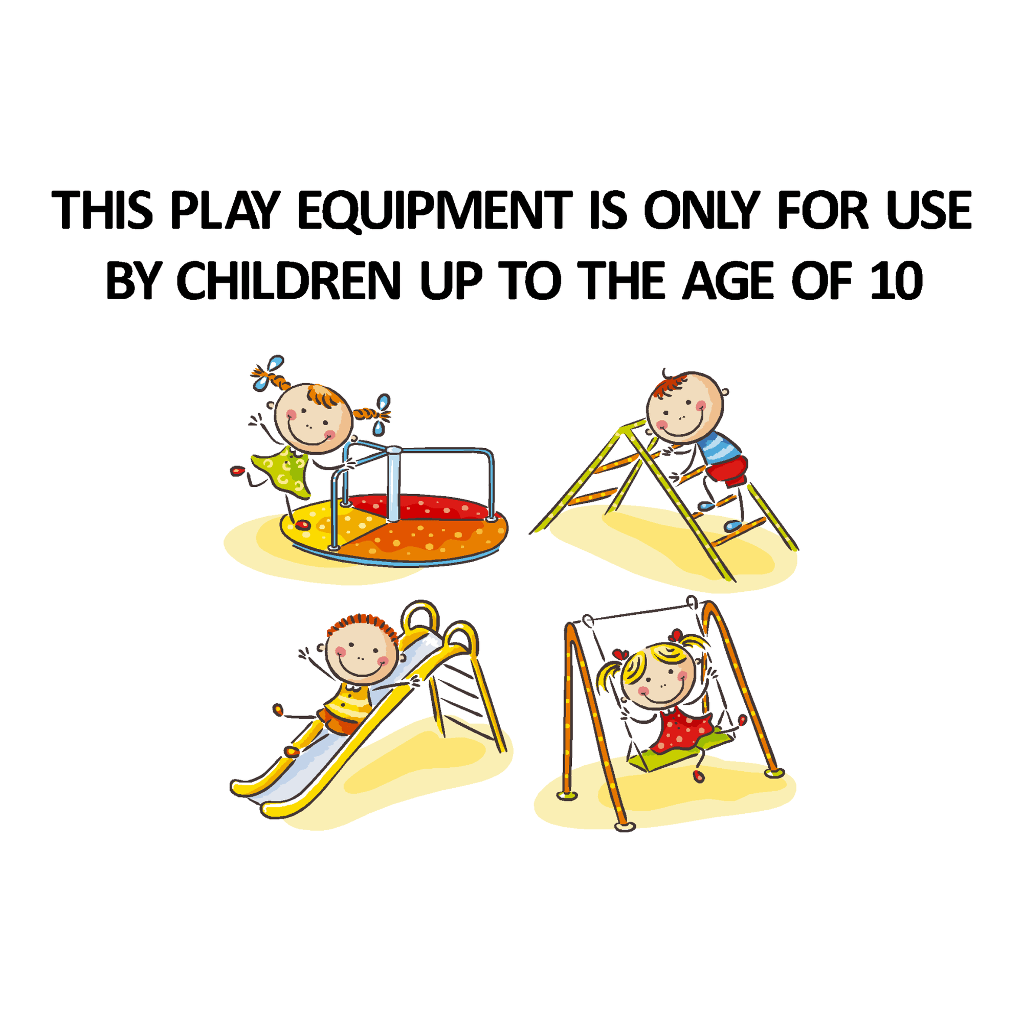 Play Equipment Rules Sign