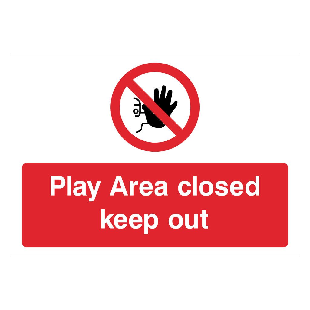 Playground Closed Keep Out Sign Landscape