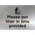 Please Put Litter In Bins Provided Sign in Brushed Silver