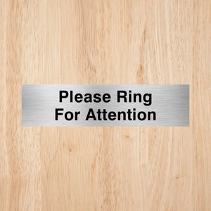 Please Ring For Attention Sign