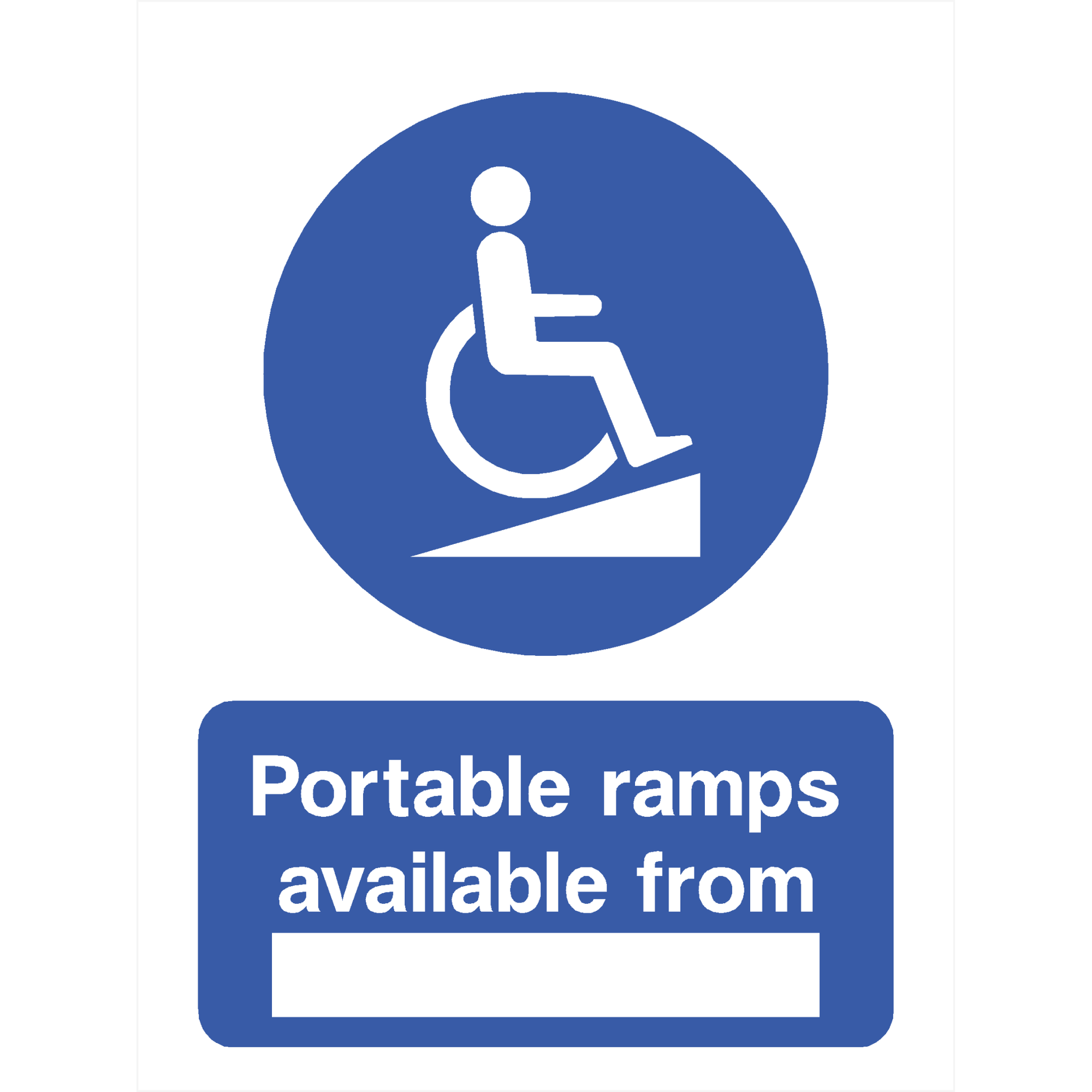 Portable Ramps Available From Sign