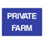 Private Farm Sign