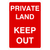 Private Land Keep Out Portrait Sign