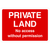 Private Land No Access Permission Sign