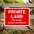 Private Land No Access Permission Sign