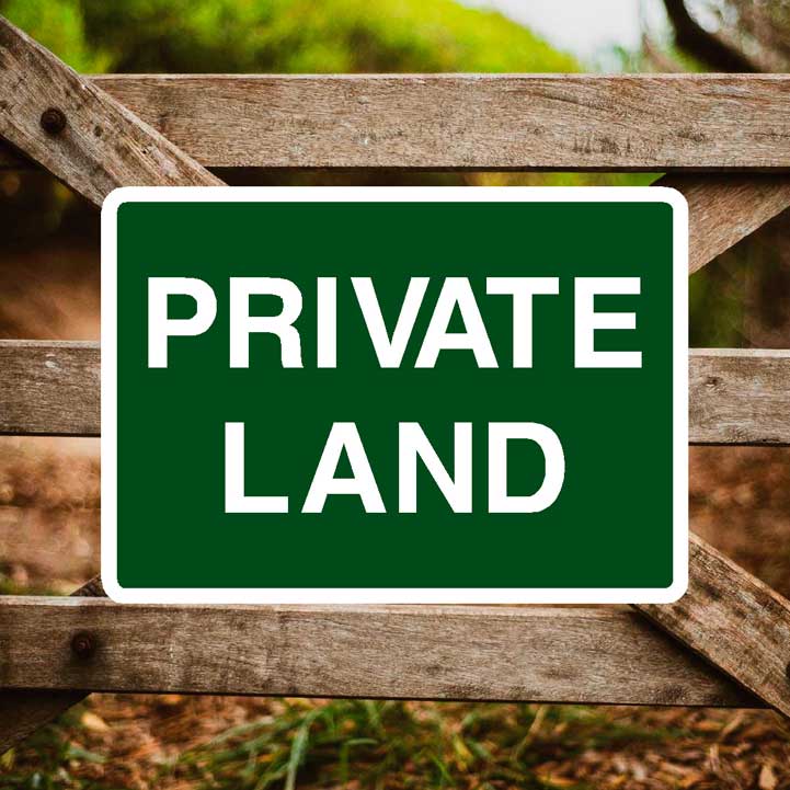 Private Land Sign