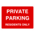 Private Parking Residents Only Sign