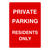 Private Parking Residents Sign