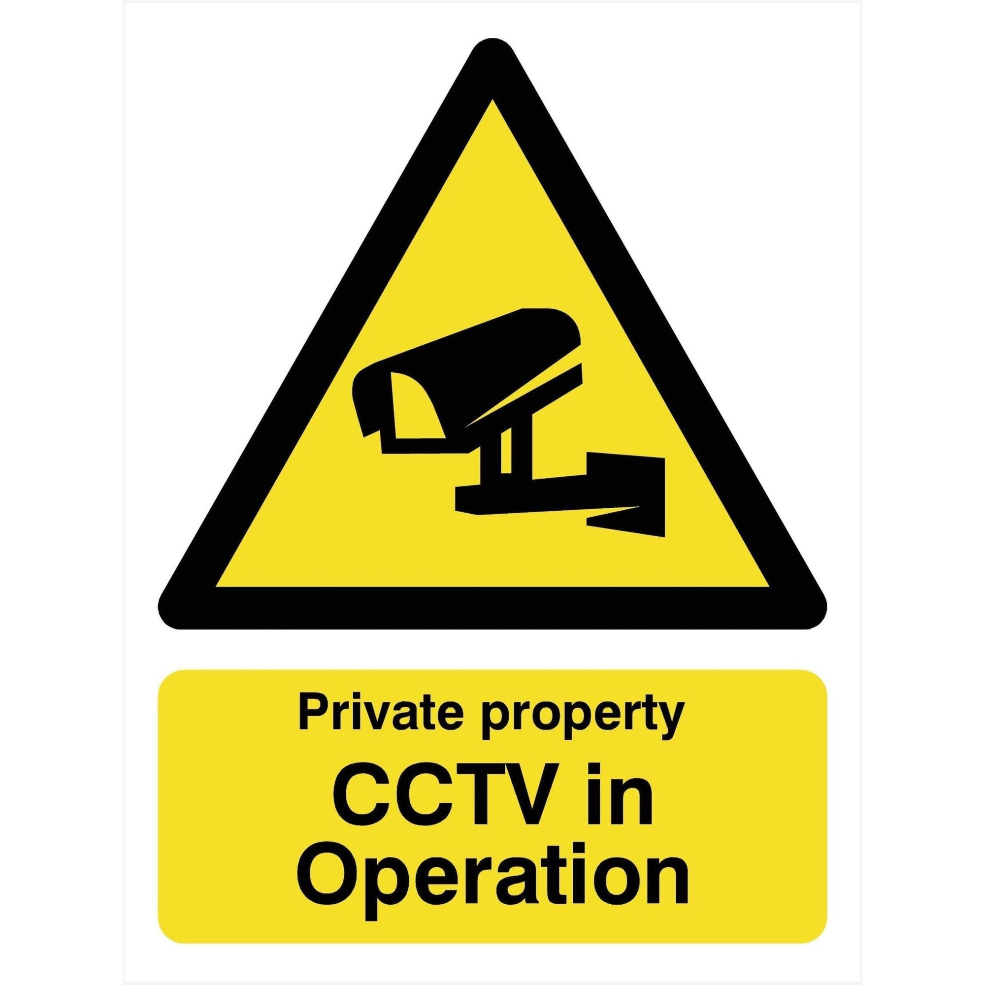 Private Property CCTV In Operation Sign