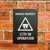 Private Property CCTV Sign Midnight Black