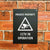 Private Property CCTV Sign Midnight Black v4