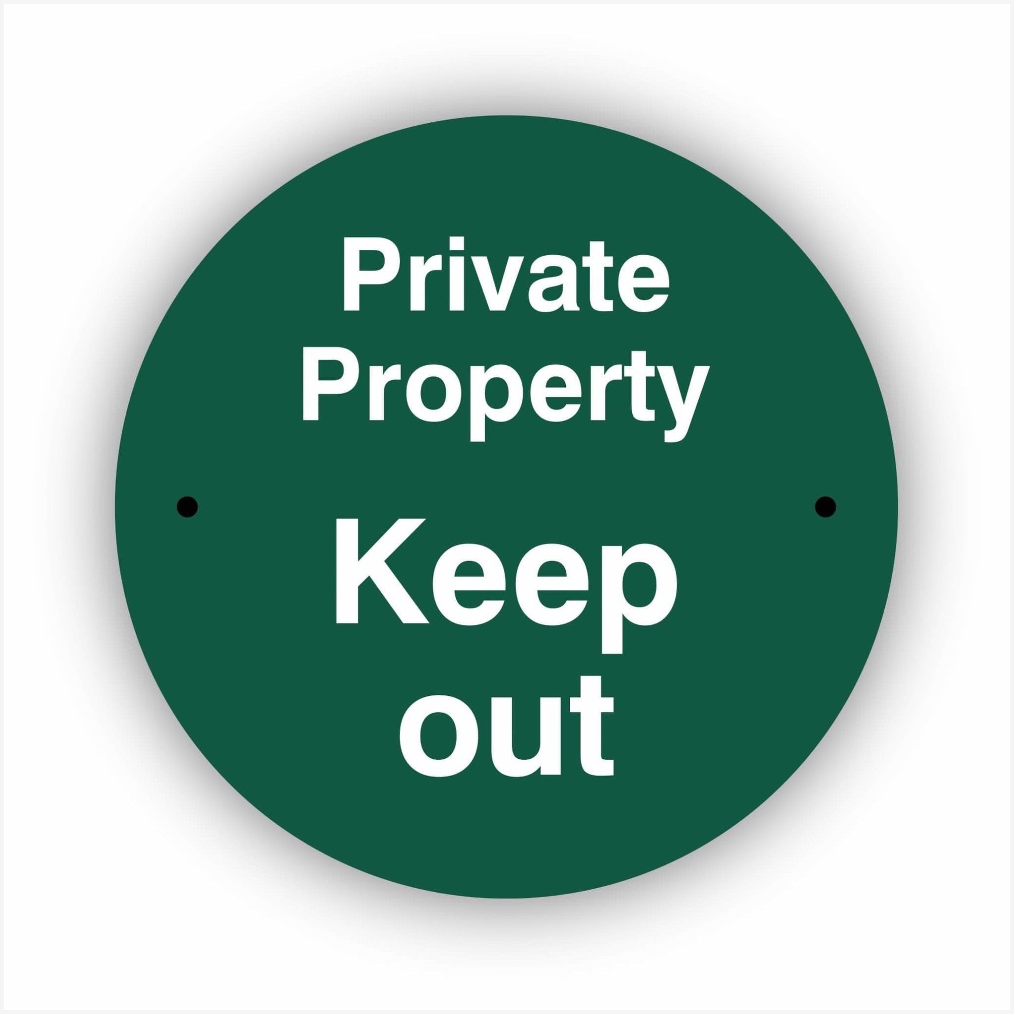 Private Property Keep Out Waymarker sign