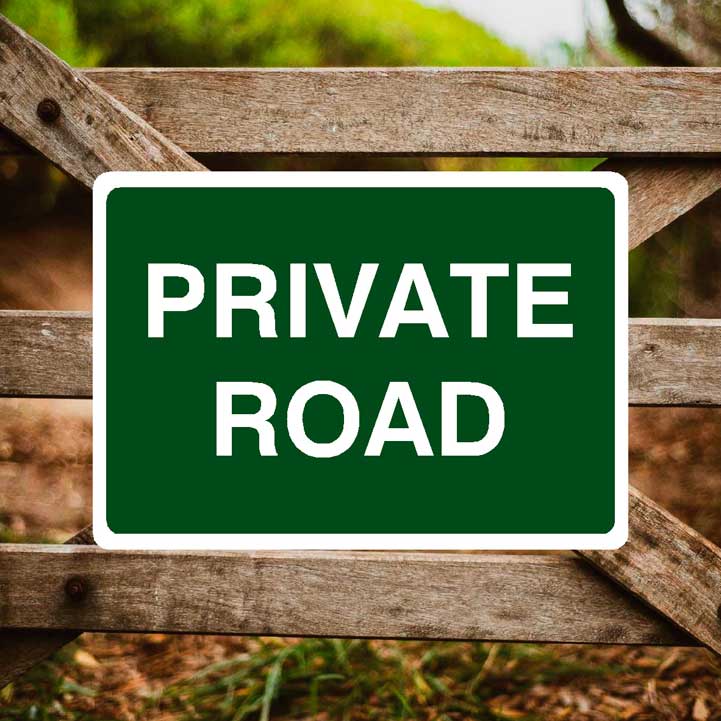 Private Road Sign