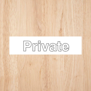 Private Sign