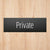 Private Sign Midnight Black Landscape