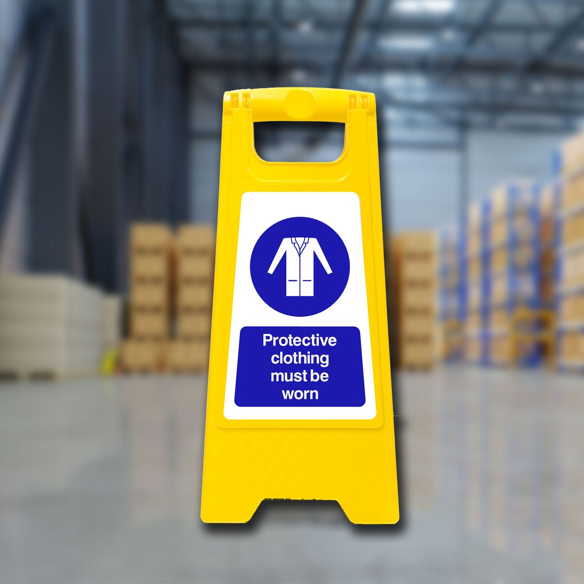 Protective Clothing Must Be Worn Freestanding A Board Sign