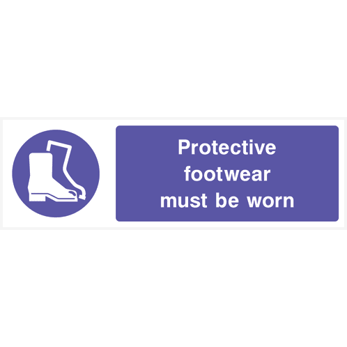 Protective Footwear Must Be Worn Sign