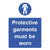 Protective Garments Must Be Worn Sign