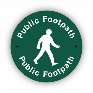 Public Footpath Waymarker sign