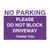 Purple No Parking Please Do Not Block Driveway Sign