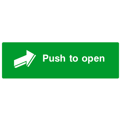 Push To Open Sign